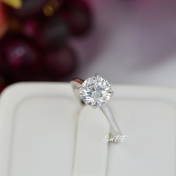 New 2ct Lab Diamond Solitaire Engagement Ring - Picture 4 of 4